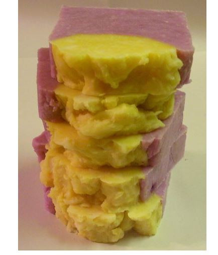 ARGAN SHEA BUTTER OIL SOAP ~ RASPBERRY VIOLET ~ 6 LG SHEA BUTTER SOAP BARS