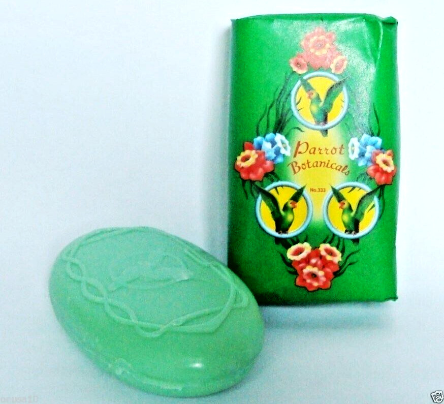 Thai Herbal Parrot Bar Soap Unique Botanical Scent Bath Body 70 g 12 bar.