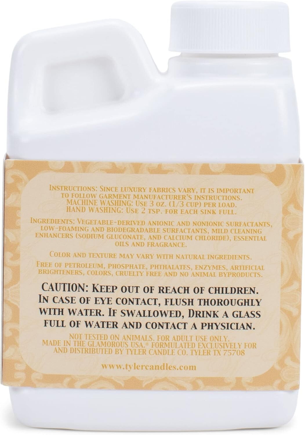 Tyler Glamorous Wash – 4 Oz Phosphate-Free Liquid for Lingerie and Fine Linens