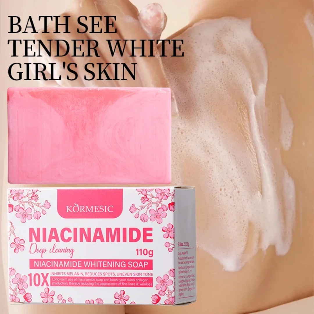 3-pk Niacinamide Brightening Soap Anti-Dark Spot Cleanser, 110g [USA Stock]