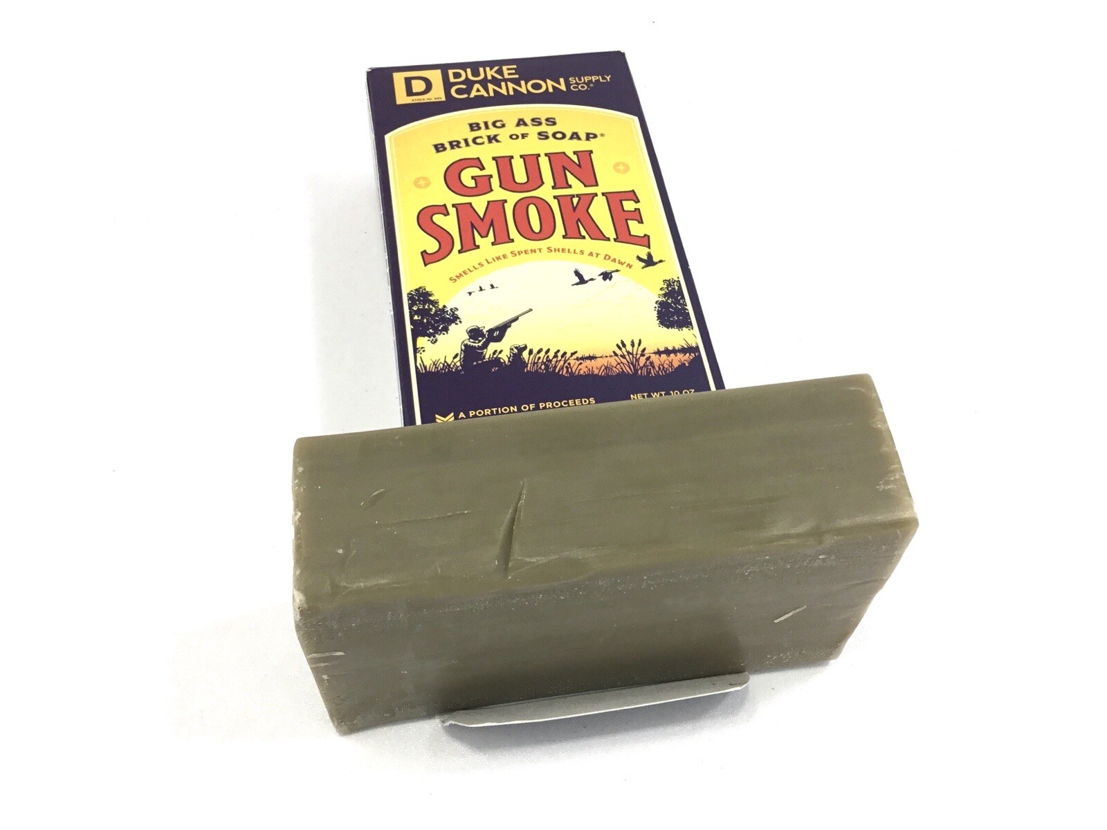 Duke Cannon Gun Smoke Big Ass Brick of Soap for Men Smoked Wood 10oz Best Seller