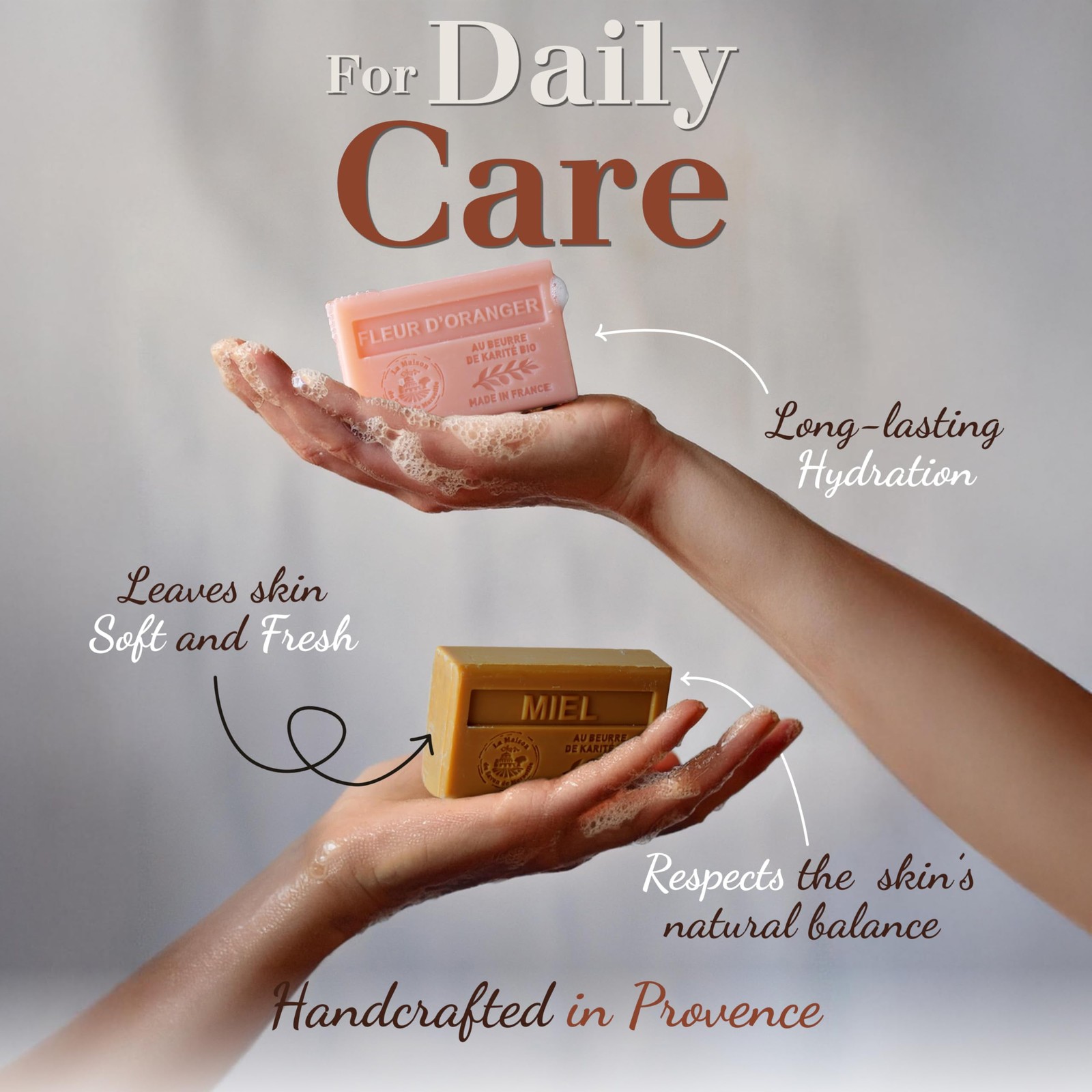 La Maison du Savon – Marine Soap Bar Trio – Moisturizing Hand & Body Soap Bar…