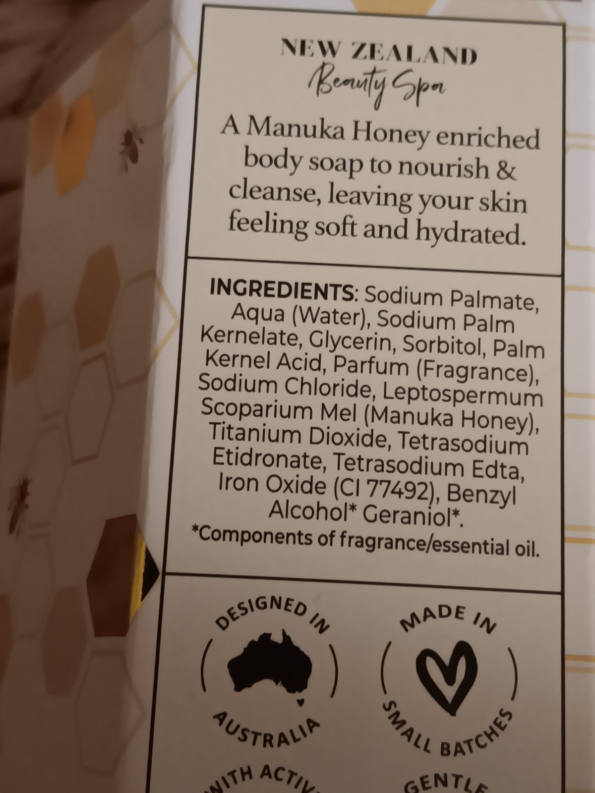 New Zealand Beauty Spa Natural Manuka Honey Moisturizing Soap x 2 pack