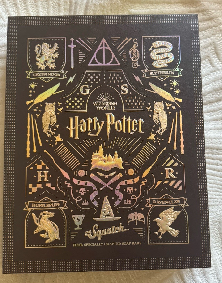 Limited Edition Dr. Squatch Harry Potter Collection 4 piece Soap Book Set