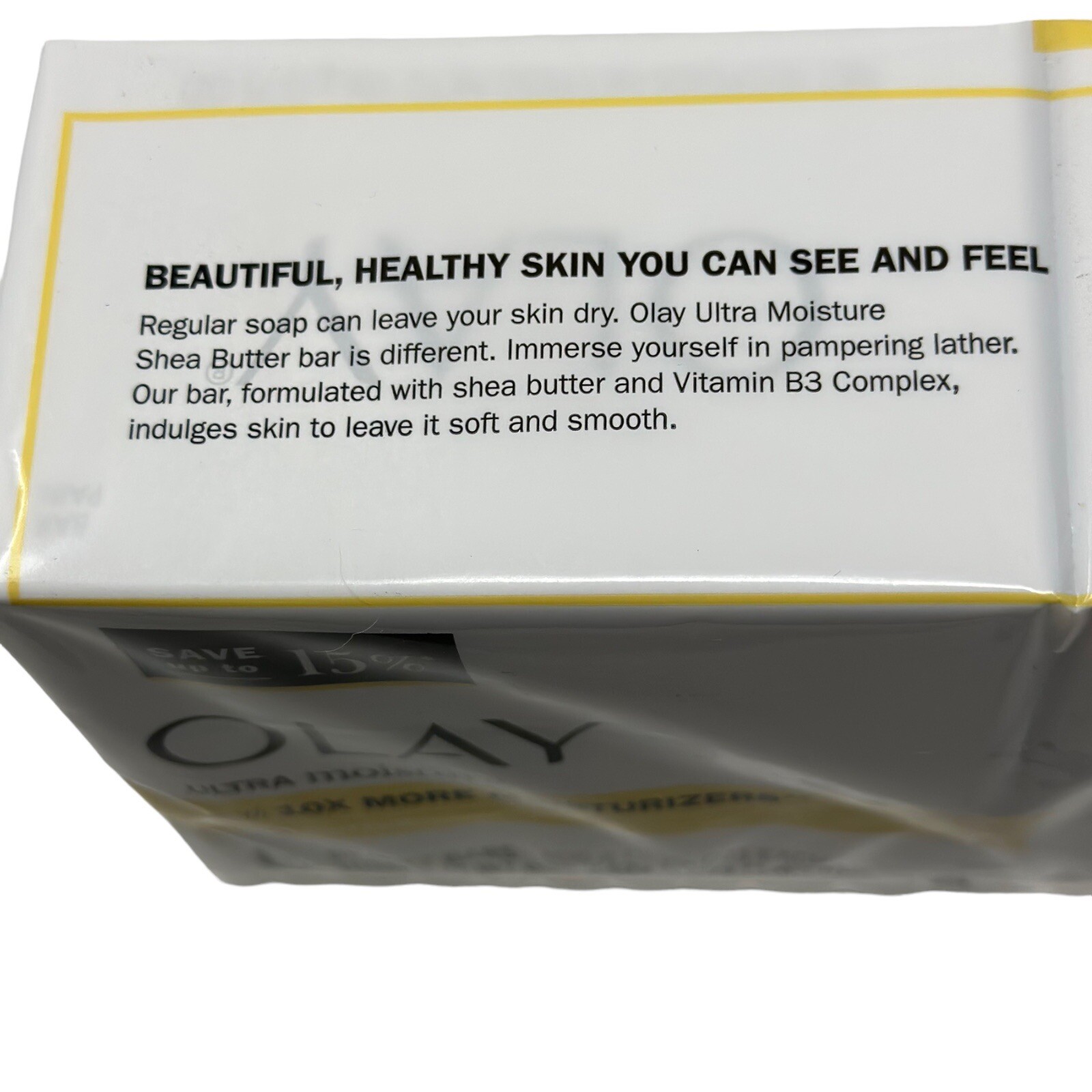 Olay Ultra Moisture Shea Butter Beauty Bar Vitamin B3 Complex, 3.75 oz, 6 Pack