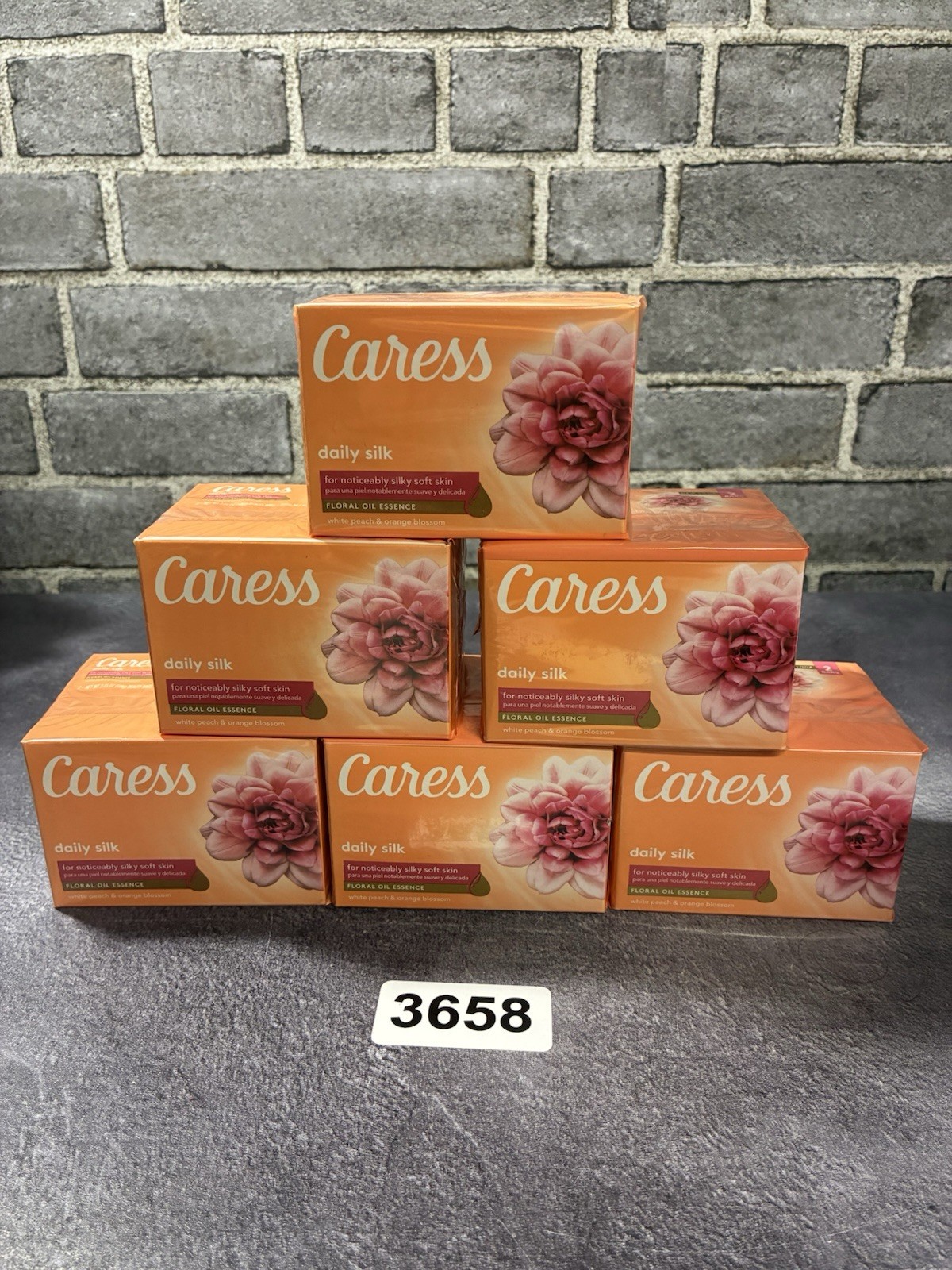 Caress Daily Silk White Peach & Orange Blossom Beauty Bars, 3.75 Oz Ea., 12 Bars