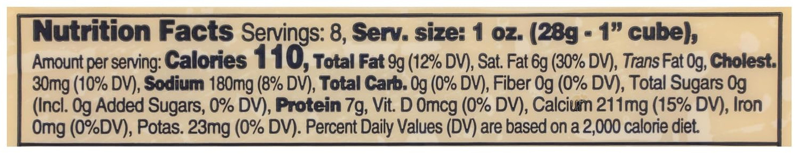 , Havarti Bar Organic, 8 Ounce