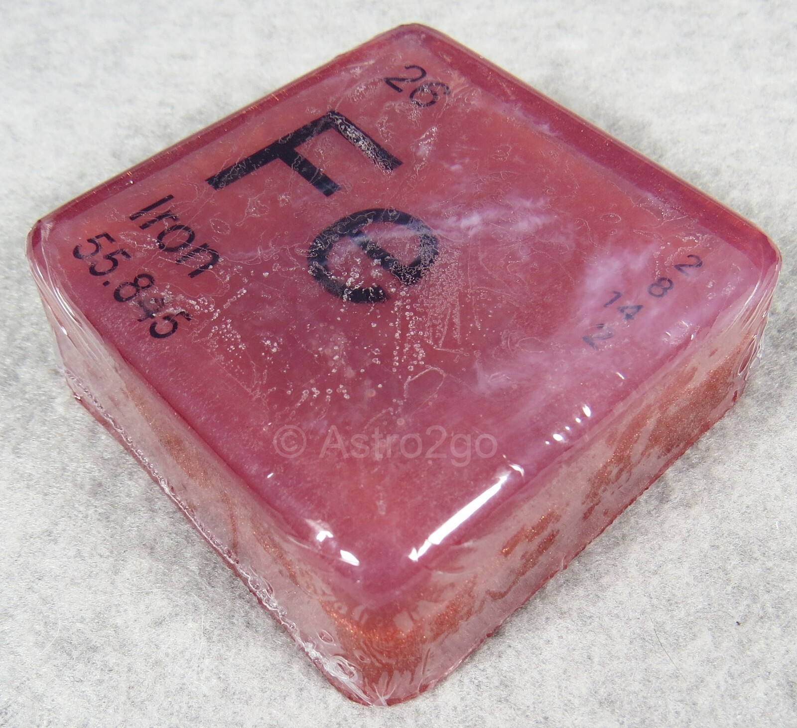 PERIODIC TABLE ELEMENT “Fe” IRON NOVELTY HAND BATH SOAP-4 oz JUST BUBBLY NEW!
