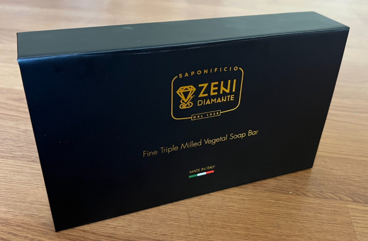Zeni Diamante Fine Triple Milled Soap Bar (3 Bars), Made In Italy, 9.1 oz each