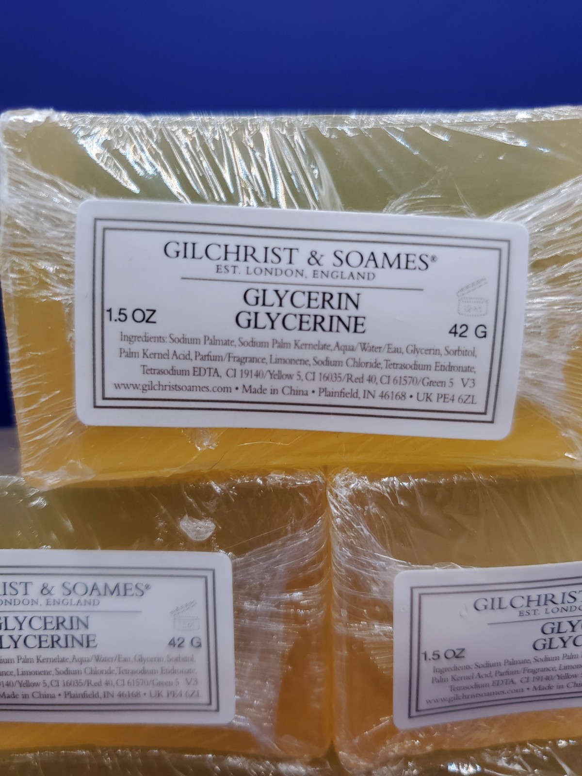 5 Pack Gilchrist & Soames London Glycerin Skincare Bar Travel Soap 1.5Oz New