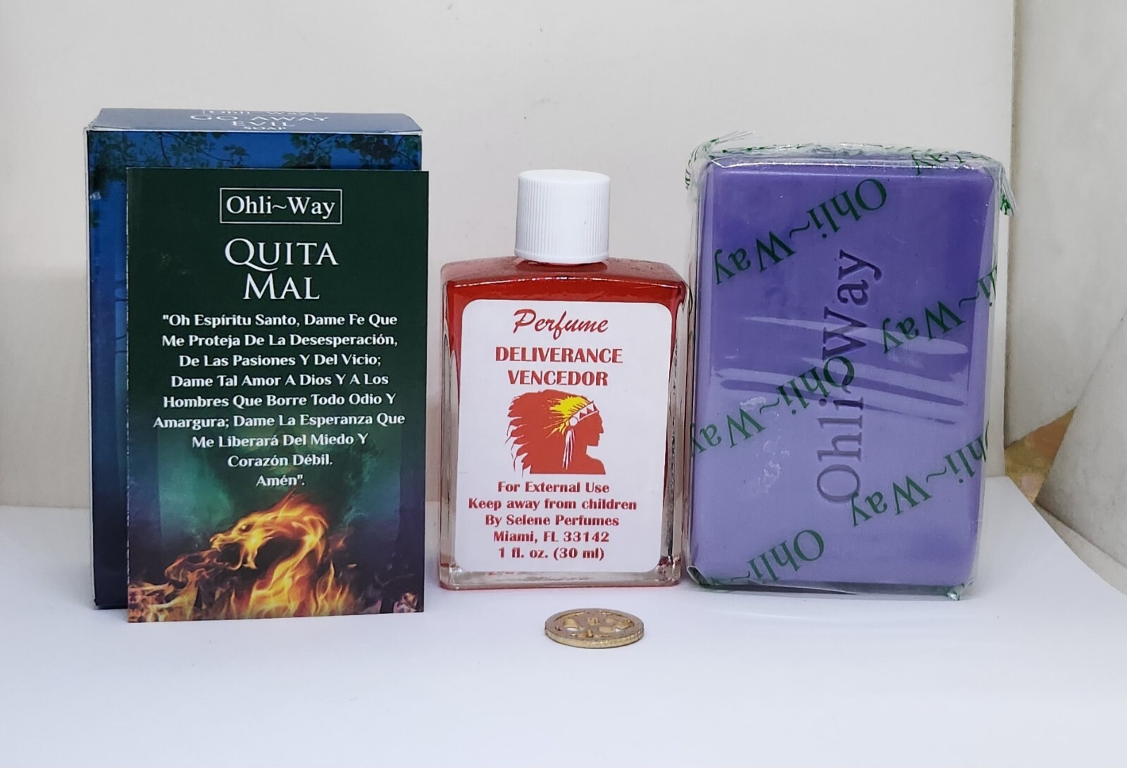 JABON QUITA MAL ROMPE BRUJERIA PERFUME CON FEROMONAS ORACION Y AMULETO INCLUIDO