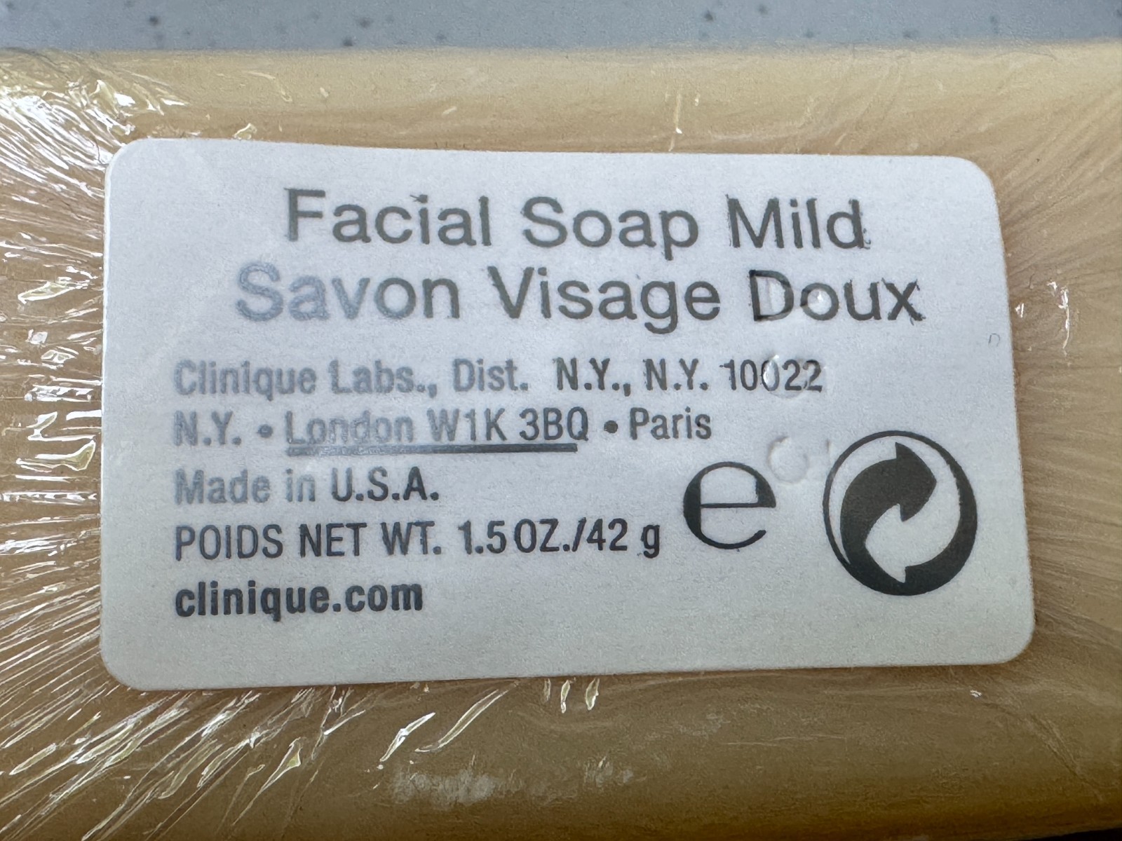 NEW LOT (2!) Clinique Mini Facial Mild Bar SOAP 1.5oz Factory Sealed Travel Size