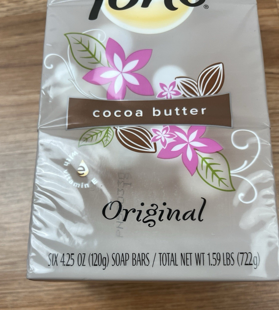 Tone Original Cocoa Butter 6 Pack Bar Soap NEW Factory Sealed