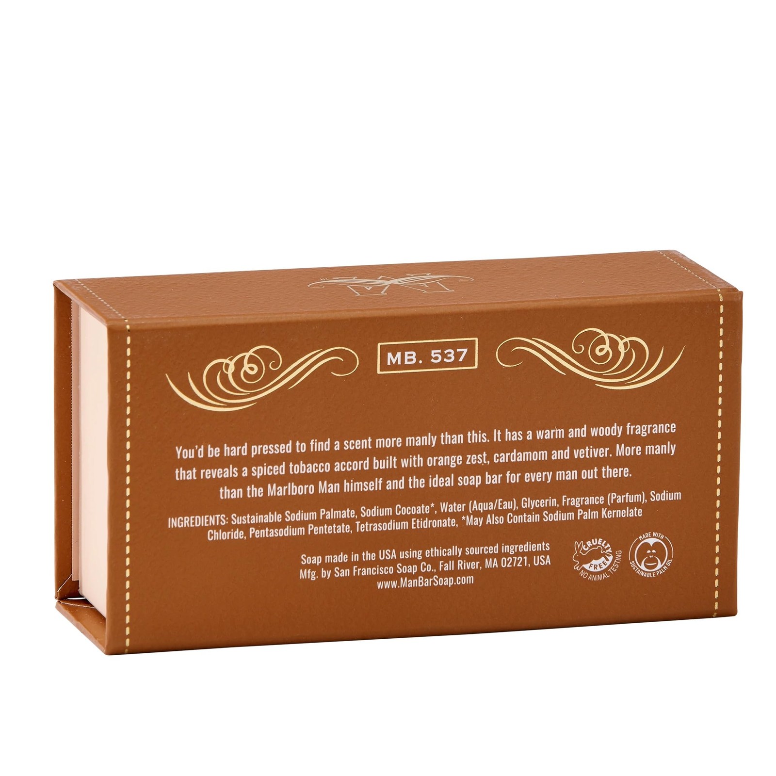 Spiced Tobacco Fragrance Man Bar – Moisture Rich – No Harmful Chemicals – Goo…