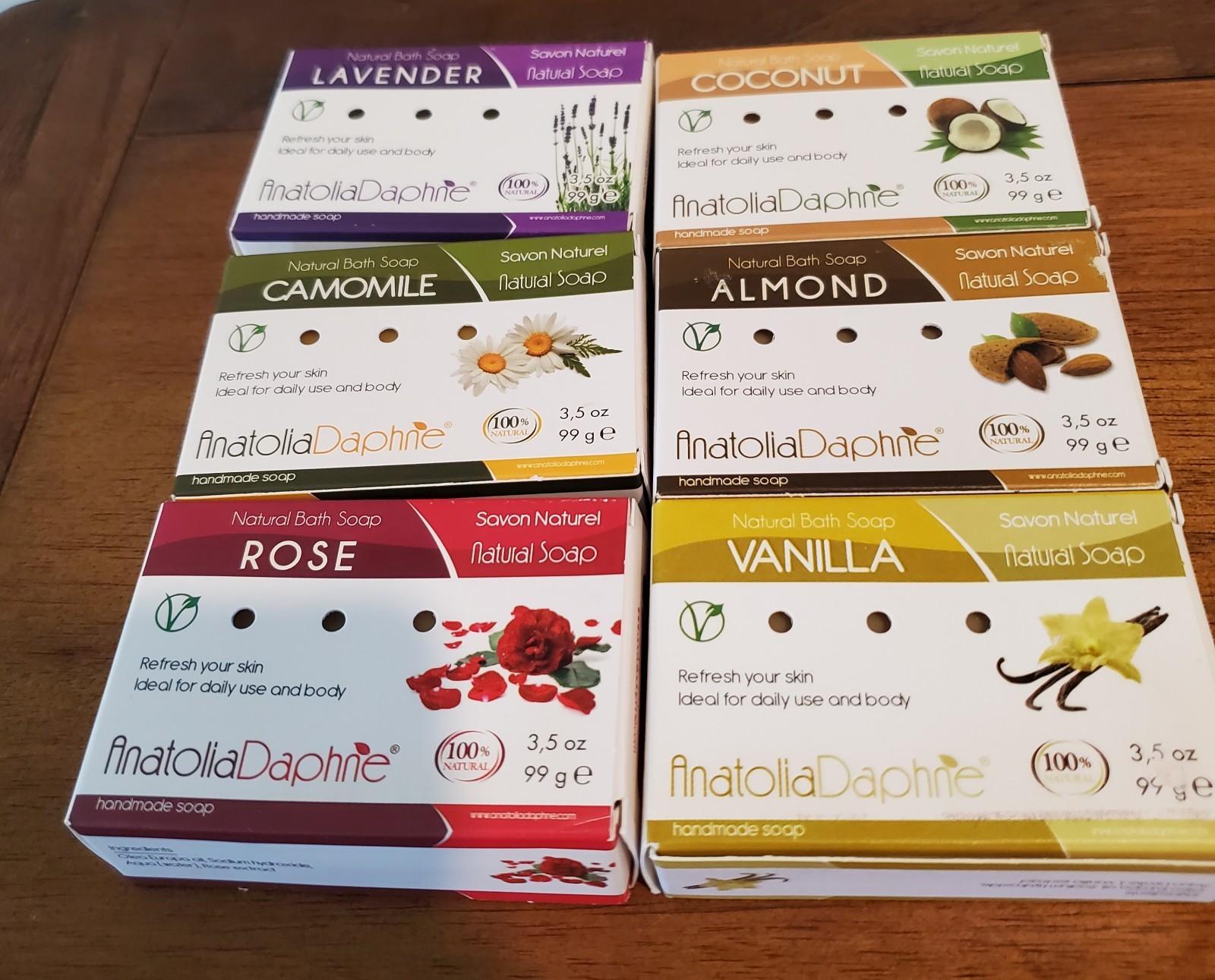 Anatolia Daphne Set of 6 Traditional Bar Soap