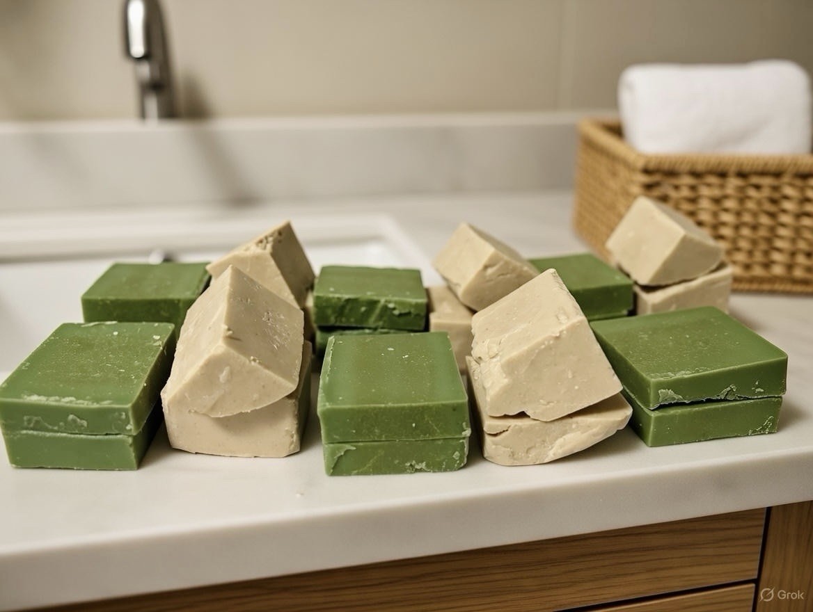 Dr. Squatch Soap 2 lbs, 8 Bars Factory Rejects FRESH Rain & Birch + 2 Sisal Bags