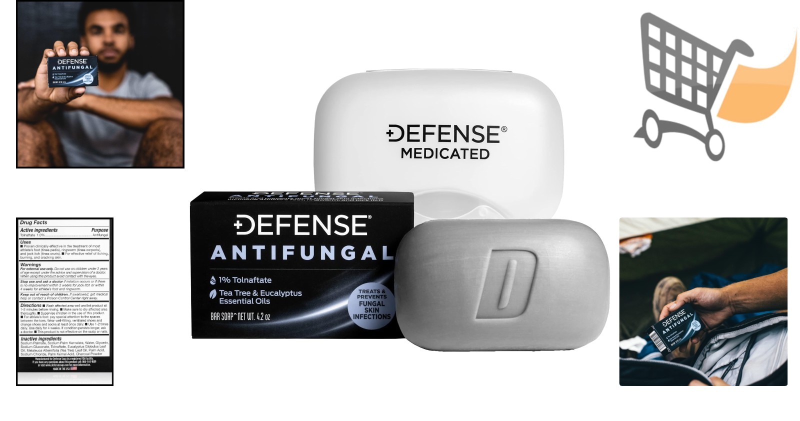Antifungal Bar Soap Medicated Treatment for Jock Itch Ringworm Athlete’s Foot