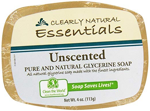 Clearly Natural Glycerin Bar Soap, Unscented, 4 Ounce Bar
