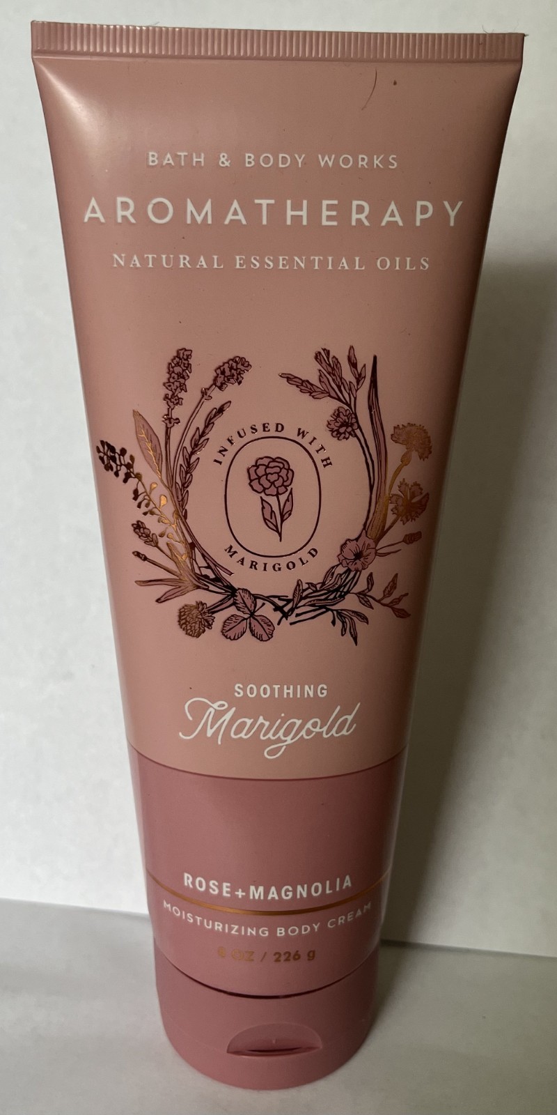 Bath & Body Works Aromatherapy SOOTHING MARIGOLD ROSE+MAGNOLIA Body Cream 8oz