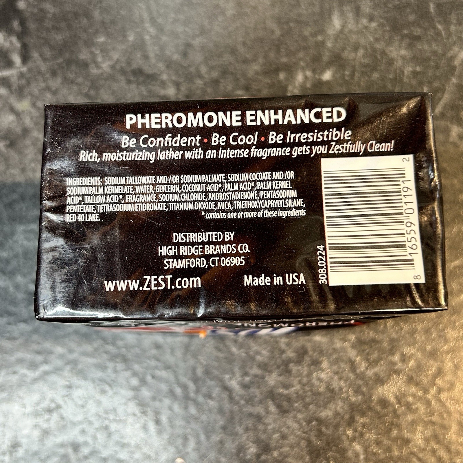 Zest for Men High Intensity Force Pheromone Enhanced Scent Bar Soap 3 Bars