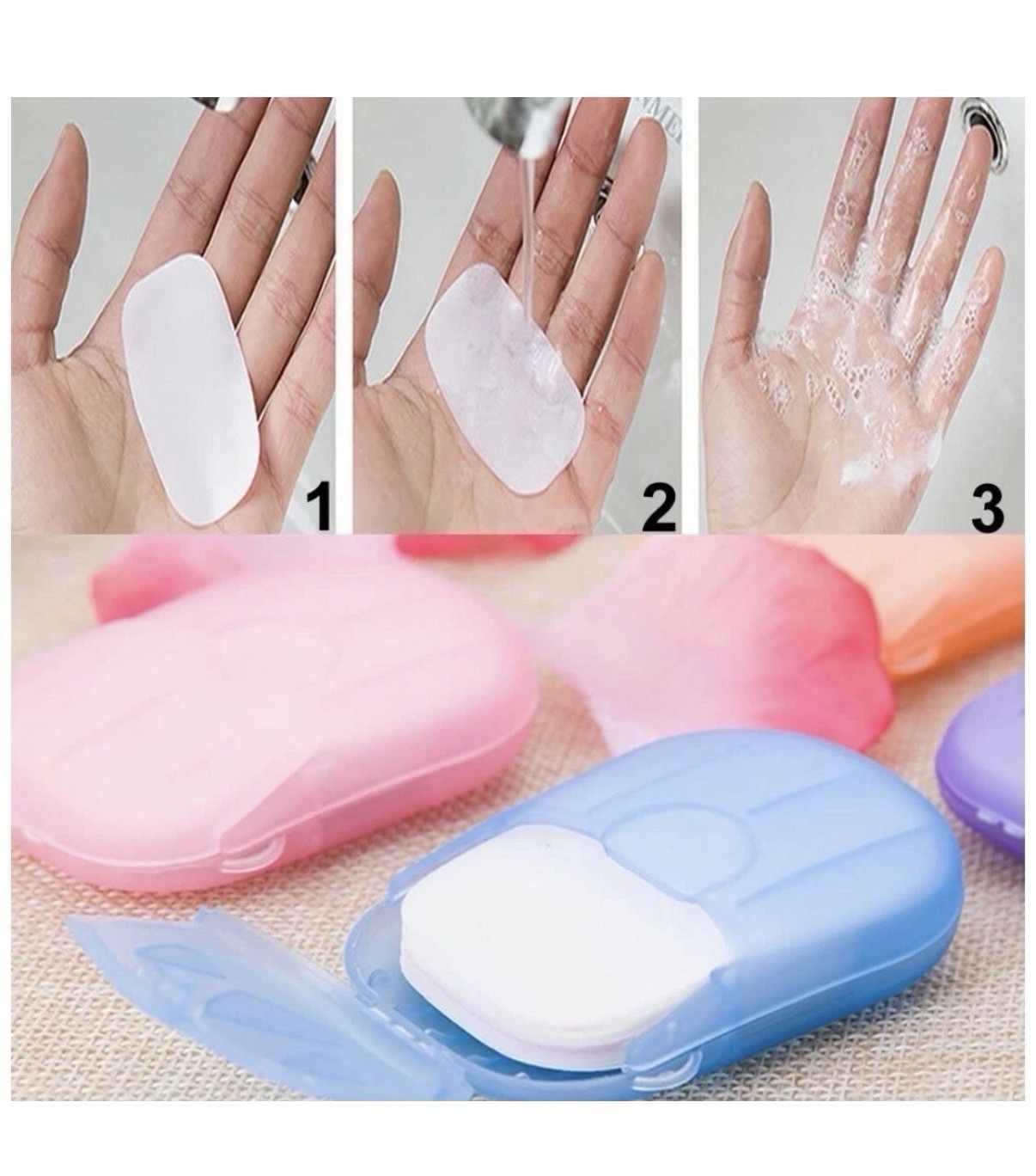 Soap N’ Suds Soap Sheets/Strips For Washing Hands Case 40 Sheets + 60 Bonus 8 Pk