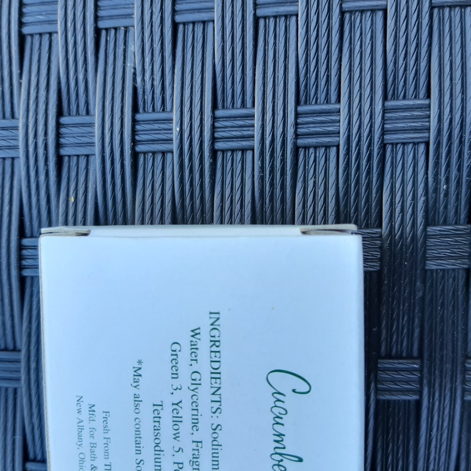 Bath & Body Works Cucumber Melon Moisture Rich Cleansing Bars 1.5oz NOS Lot of 2