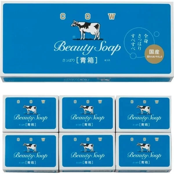 COW BRAND Soap Blue Box 85g 6pieces
