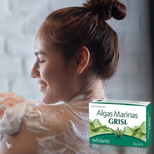 Grisi Exfoliating Seaweed Soap. Cleans Face & Body and Clears Dead Skin. 3.5 oz