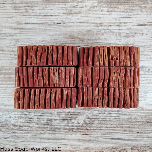 Handmade Dragon’s Blood Bar Soap Red Brown Swirl Patchouli Amber Incense Scent
