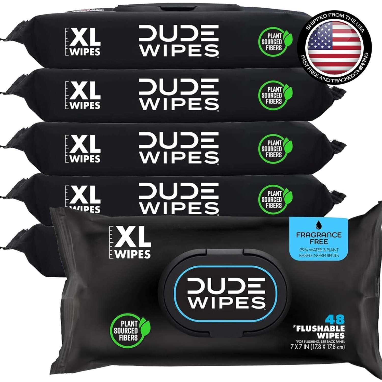 Extra-Large Unscented Flushable Wipes – 6 Pack for Comfortable Everyday Hygiene