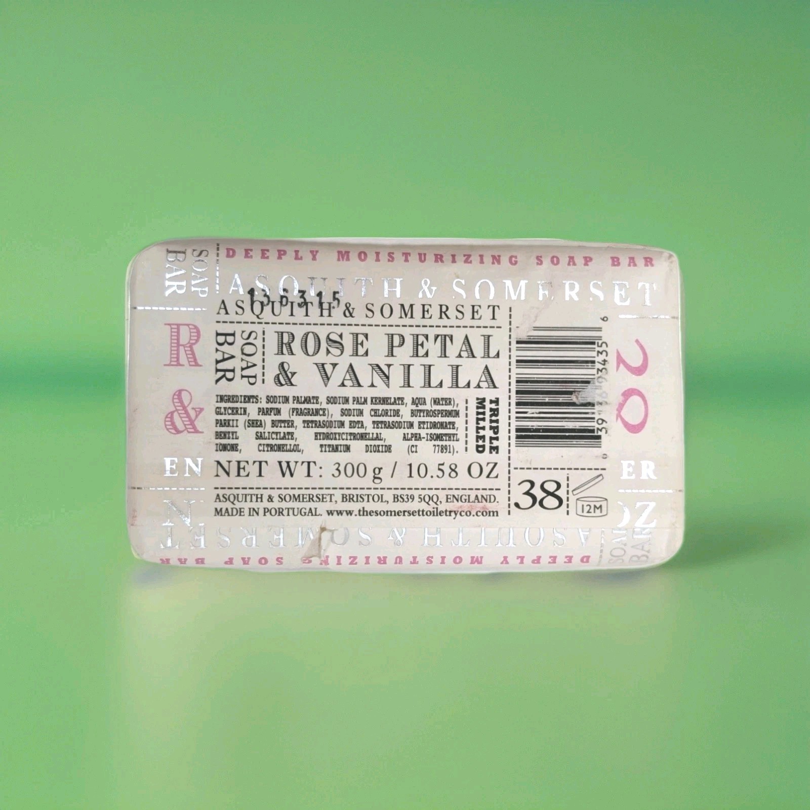 *LUXURY SOAP* Asquith & Somerset Iteritalia 3x Milled Rose Wisteria (4 Bar Lot)