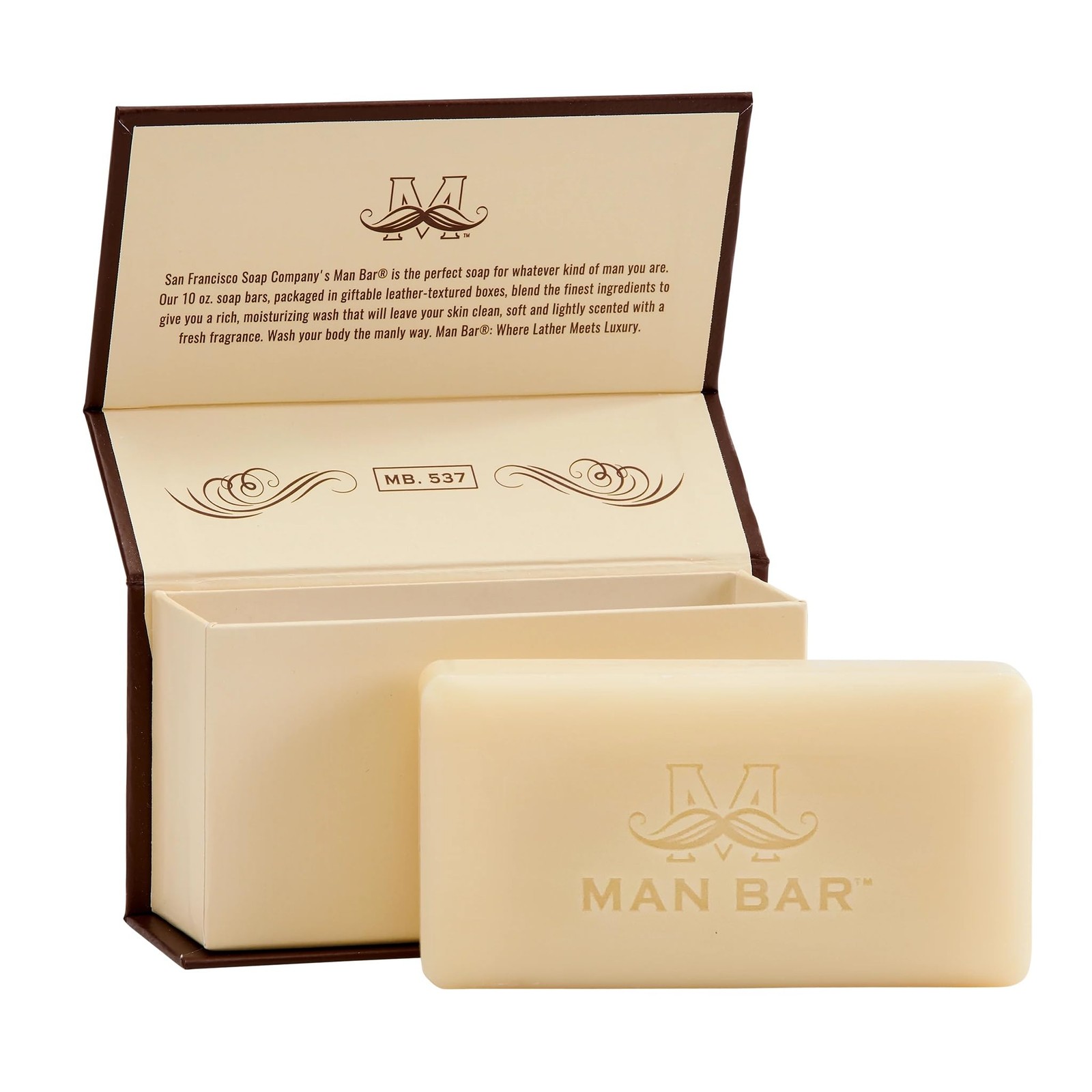 San Francisco Soap Company Revitalizing Man Bar, Exotic Musk & Sandalwood, 10