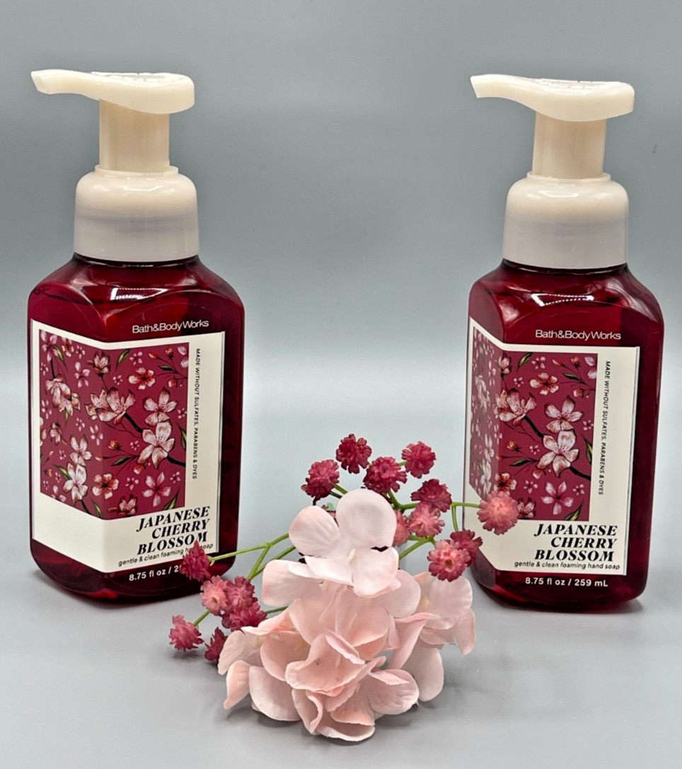 Bath & Body Works Japanese Cherry Blossom Hand Soap Lot 2 GENTLE & CLEAN