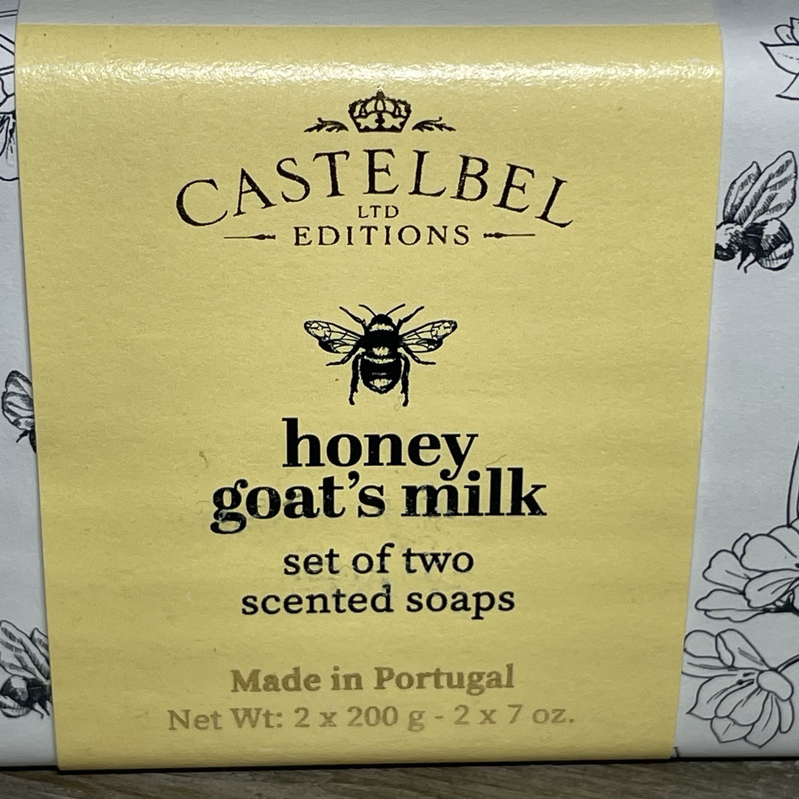 Made in Portugal – 2 Bars – Castelbel Goat’s Milk Bar Soap – Each Bar 7oz (200g)
