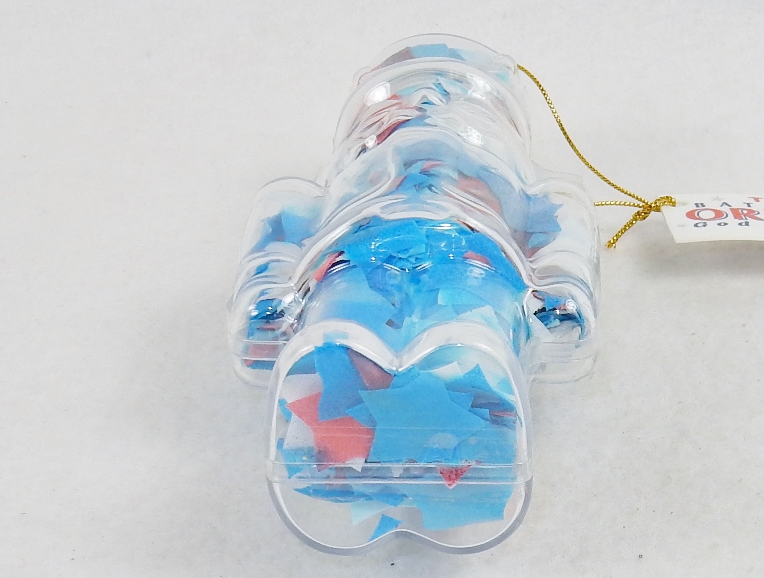 Toy Soldier Shape Bath Soap Ornament w/Colorful Confetti, Stocking Stuffer