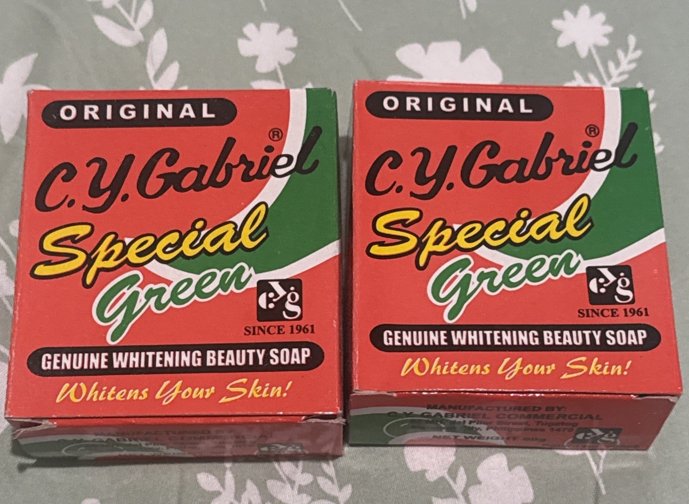 2x60g C.Y. Gabriel Special Green Soap