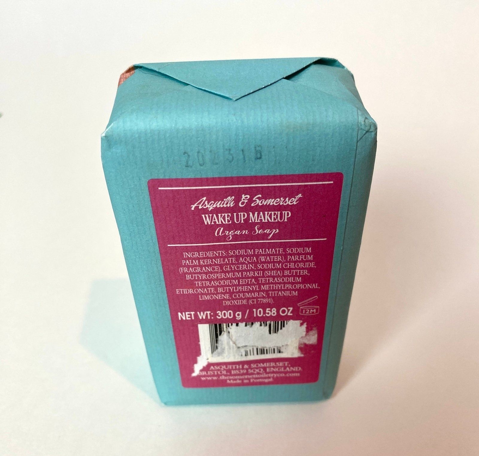 Asquith & Somerset England “Wake Up Make Up” Argan Soap Bar 10.58 oz New Sealed