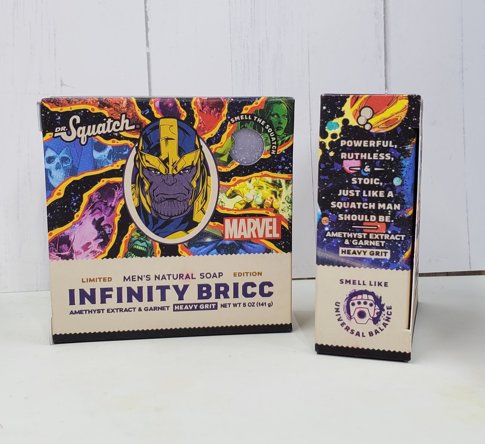 Dr Squatch Limited Edition Bar Soap Marvel Villains Infinity Bricc Heavy Grit