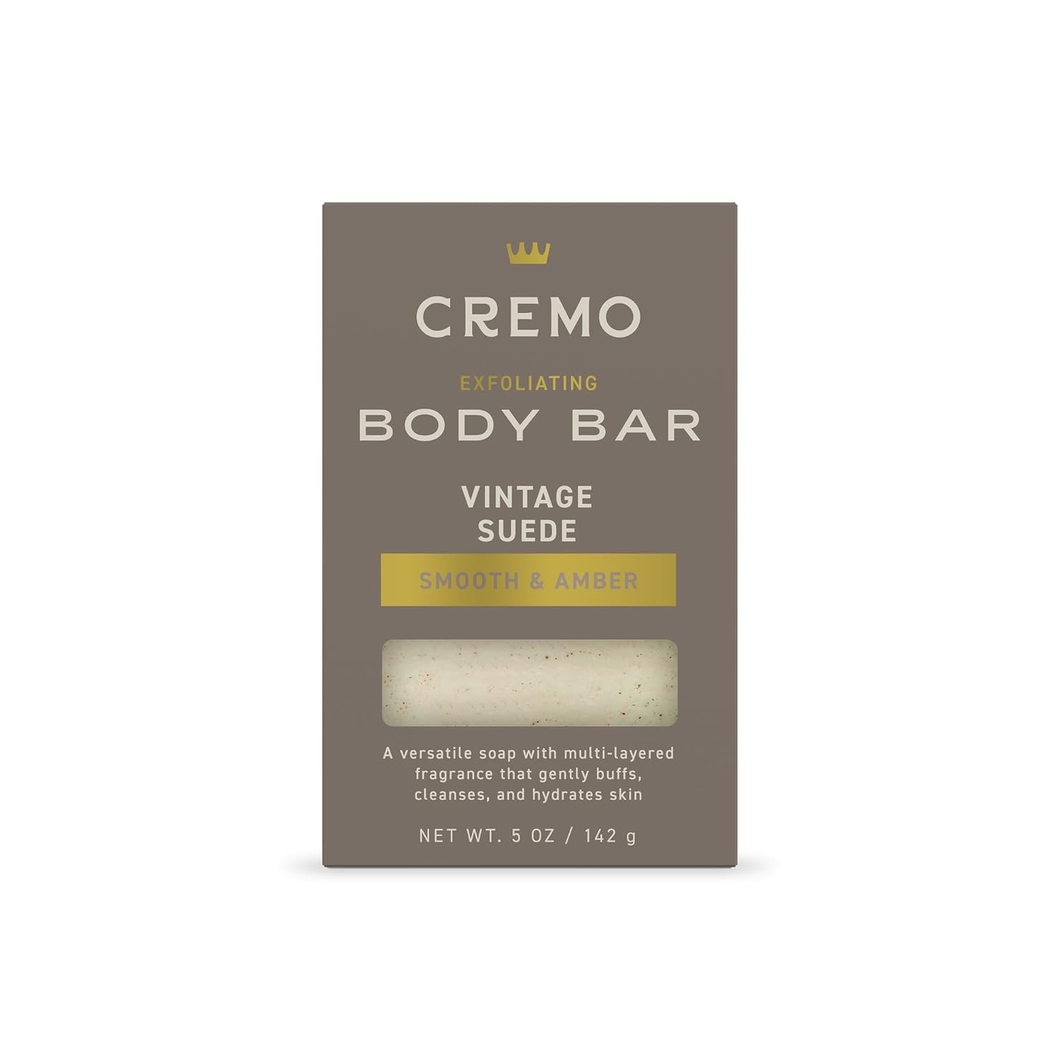 5oz Vintage Suede Exfoliating Body Bar – Multi-Layered Fragrance & Moisturizing