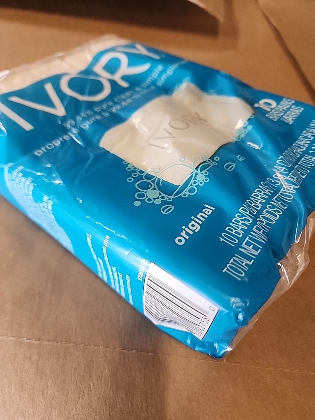Ivory Bar Soap. 99.44% Pure Mild Body Cleanser Original Scent. 4 oz 10 Soaps VTG