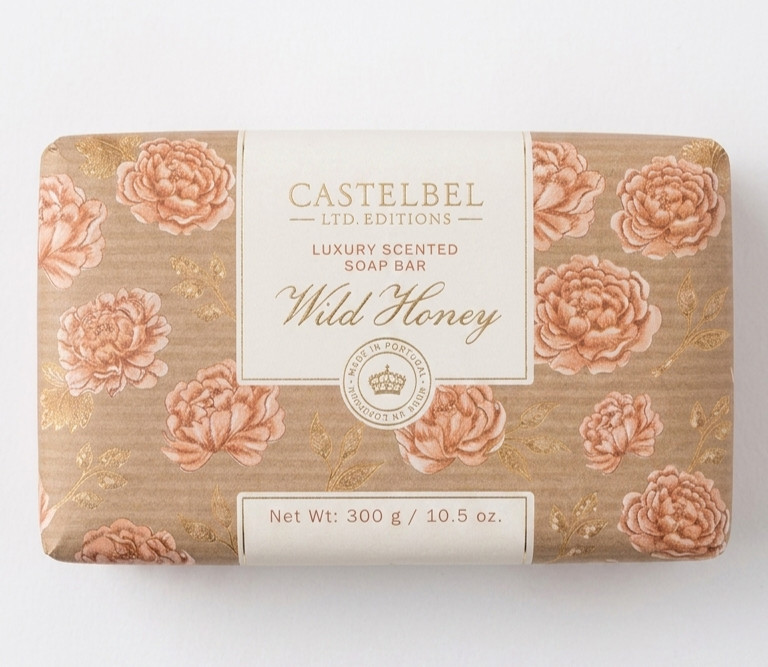 Castelbel Porto Whild Honey Luxury Scented Soap Bar 300g Made in Portugal