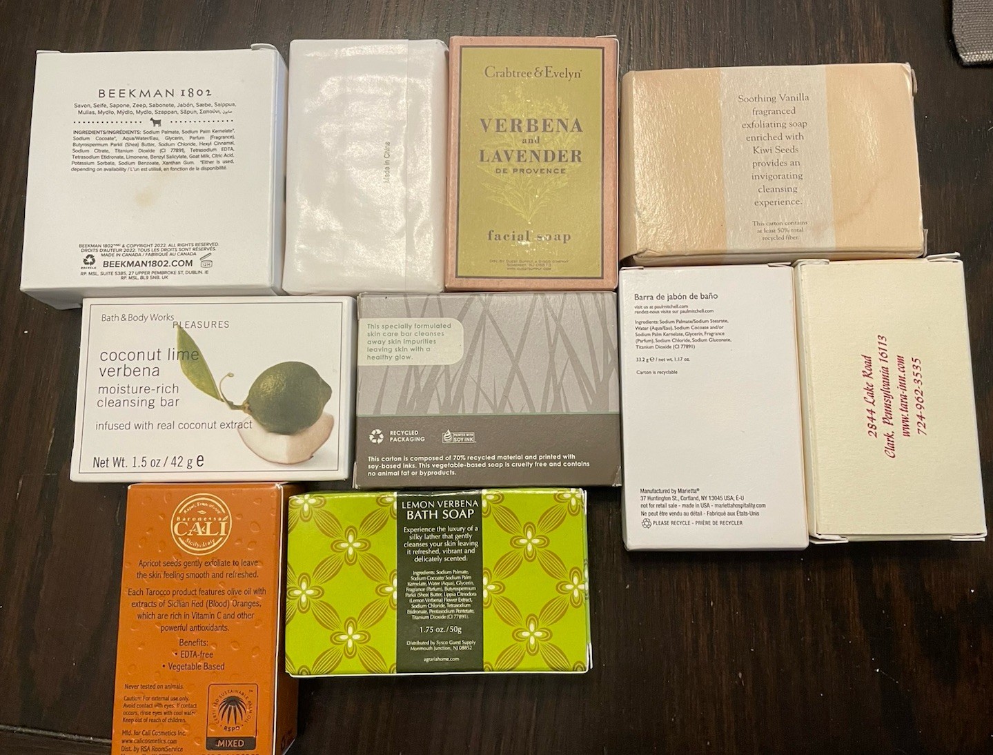 Lot (10) Small Soaps Mixed