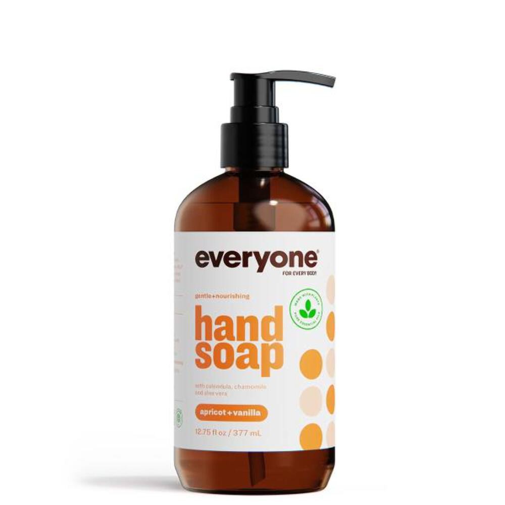 2 Pack Everyone Liquid Hand Soap, 12.75 Ounce , Apricot and Vanilla, made with E