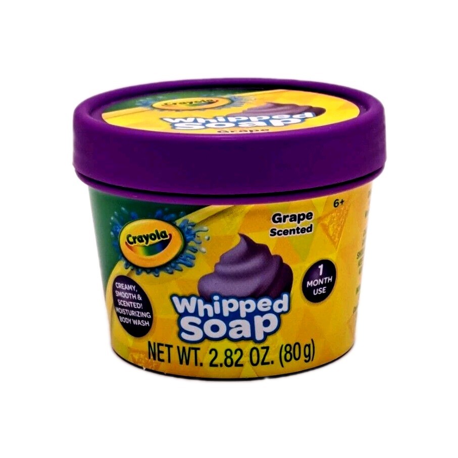Crayola Whipped Soap 2.82oz.Grape Body Wash + 1 Peeps Bath Chicken Shape