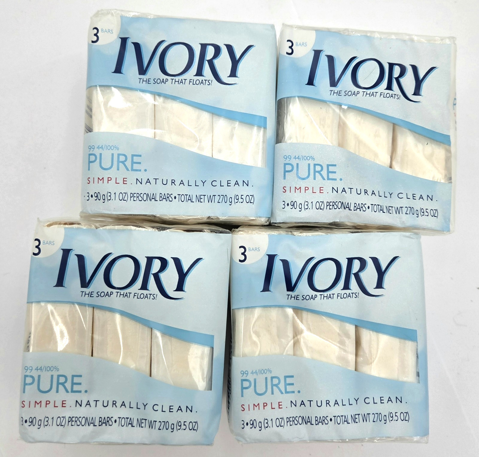 Ivory Bar Soap 12 Bars 3.1oz 99.44% Pure Sealed 2003 VTG Pack NOS
