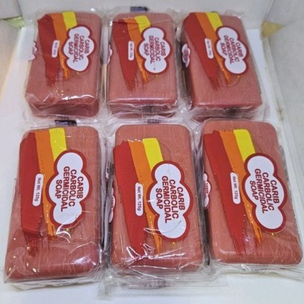 6 Bars Jamaican Carib Carbolic Germicidal Soap 125g Each
