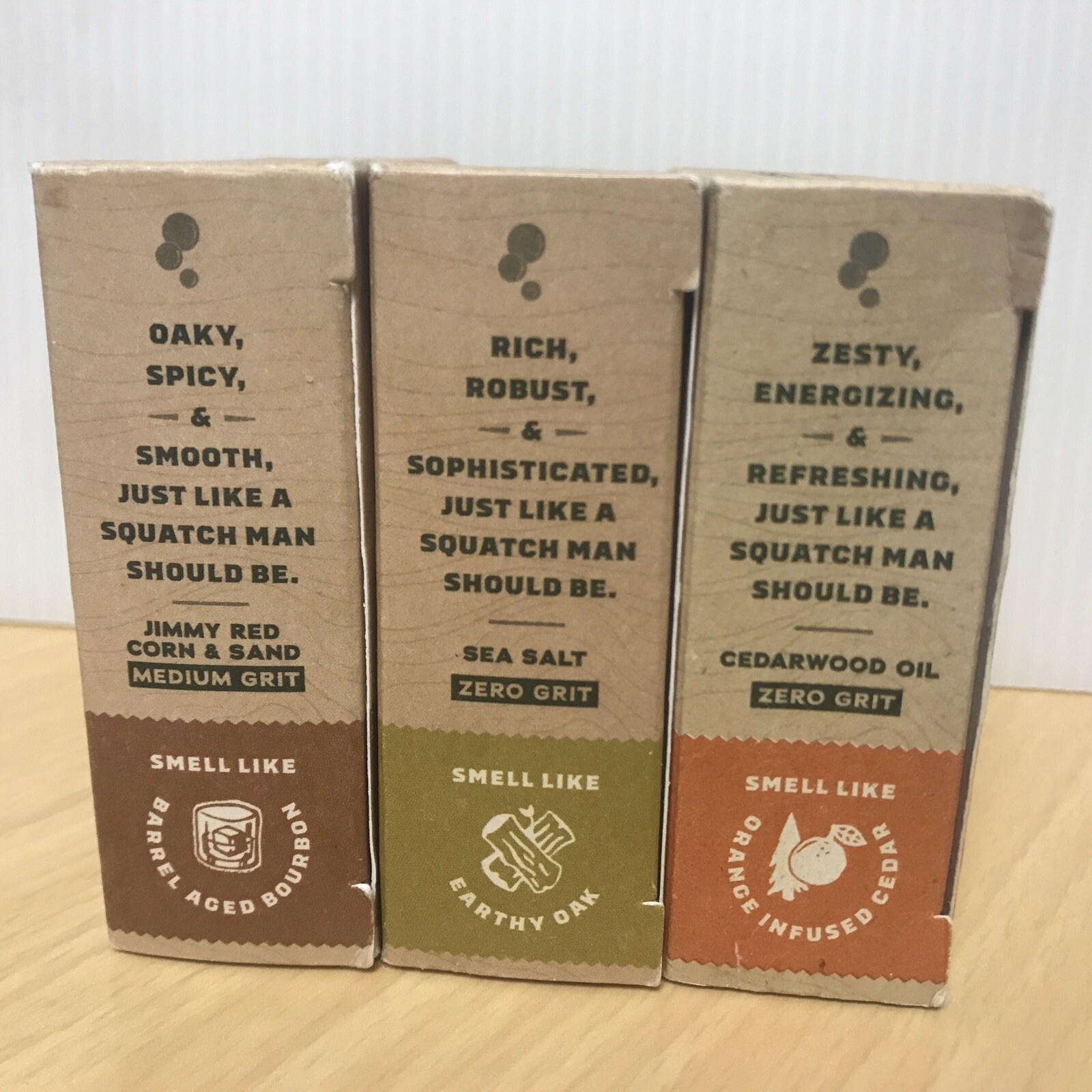 Lot of 3 Dr. Squatch Men’s Soap Cold Moss, Wood Barrel Bourbon, Cedar Citrus New