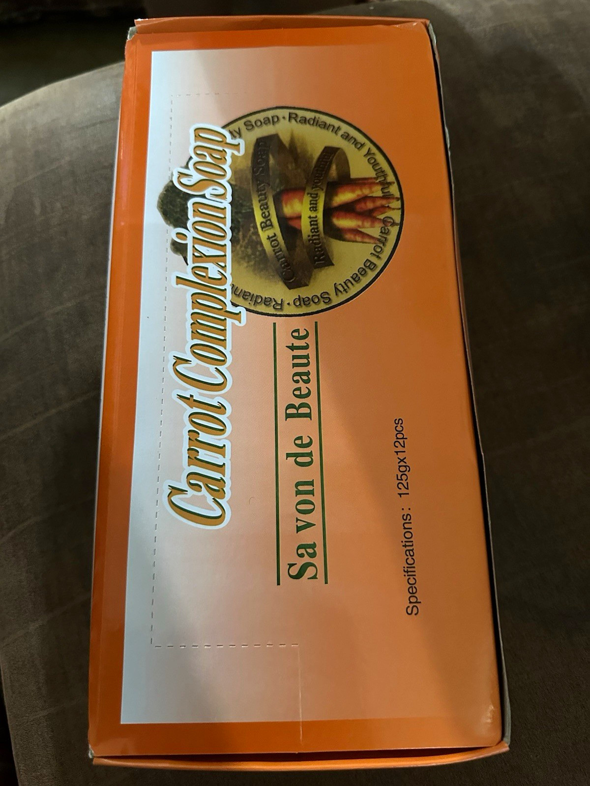 CountrySide Carrot Complexion Soap Savon de Beaute Body Beauty Bar 125g x12