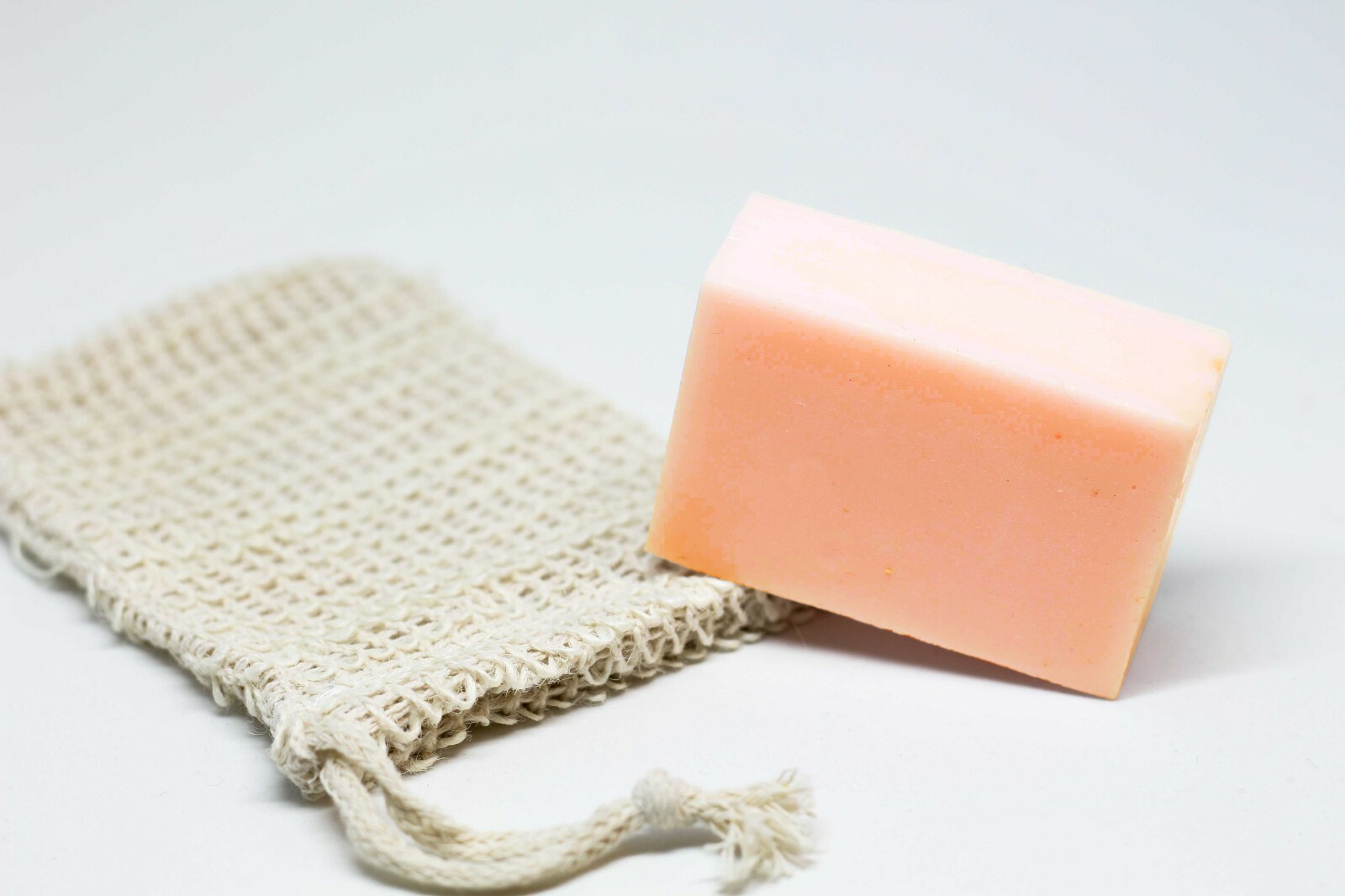 Mango Tangerine Soap With Scrub Soap Pouch Gentle Exfoliation and Rich Lather
