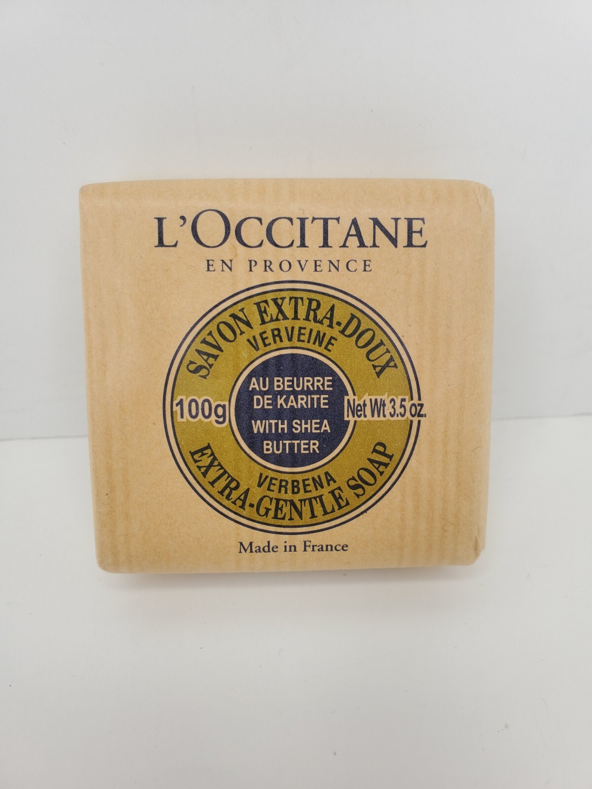 L’Occitane Verbena Shea Butter Extra Gentle Soap Bar 100g/3.5oz France New!
